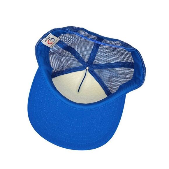 Vintage AAWS-M Anti Tank Missile Trucker Hat Mens One Size Blue 90s Snapback Cap - Picture 6 of 7